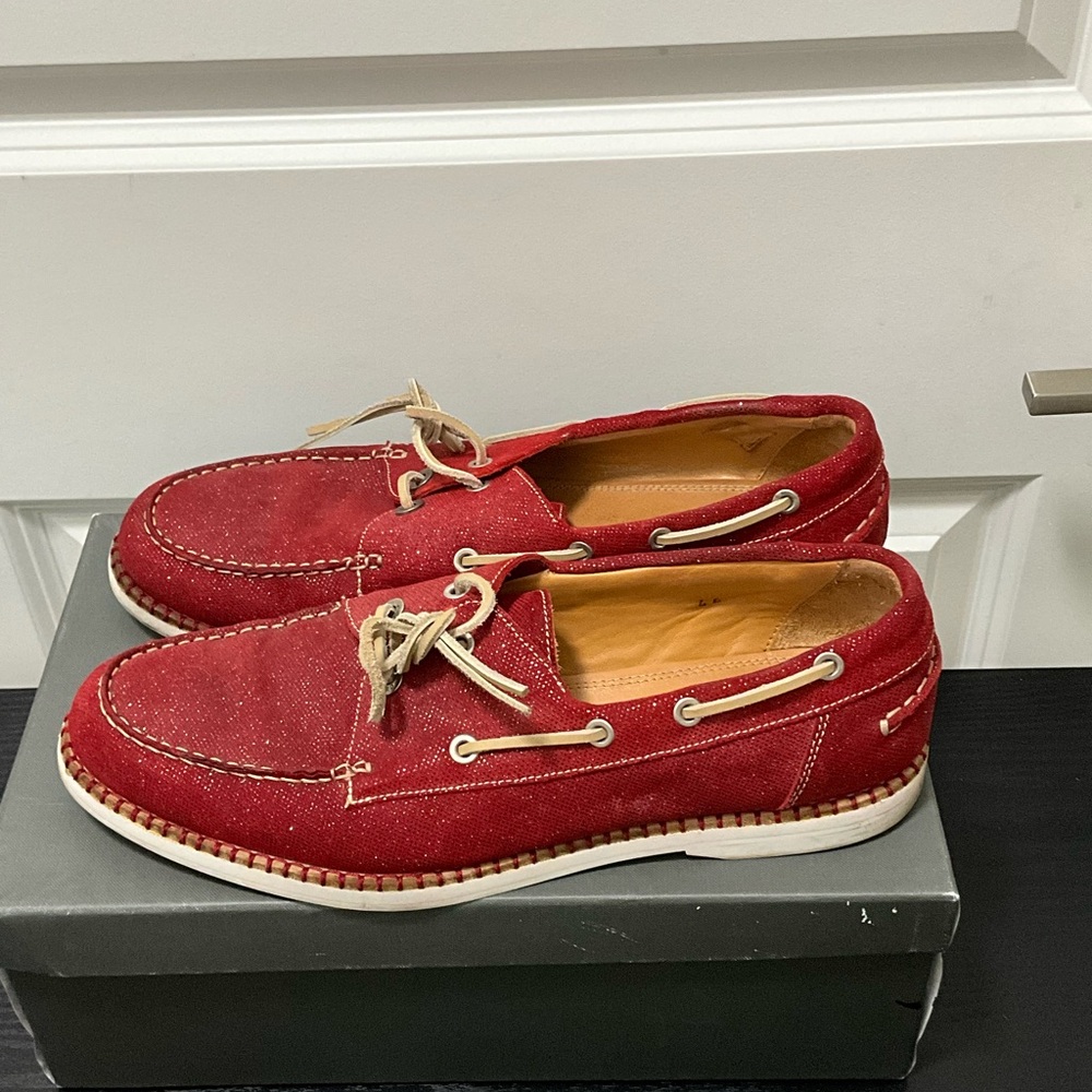 Jimmy Choo Red Suede Sneakers - Picture 7 of 14